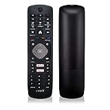Ersatz-Fernbedienung für Philips Fernseher, LCD LED Remote Control Mit Netflix Button, Schwarz(Neu, Versiegelt)