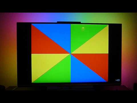 Philips 47PFL6877k Ambilight Spectra 3 Test - one to eight colors