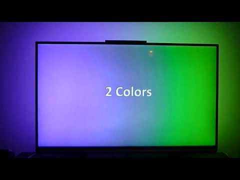 Philips 47PFL6877k Ambilight Test - one and two colors