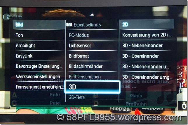 Philips 2011: 3D Options