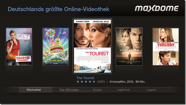 VOD Maxdome auf Philips TVs