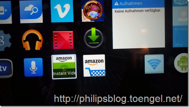 Philips Android TV: Amazon Instant Video