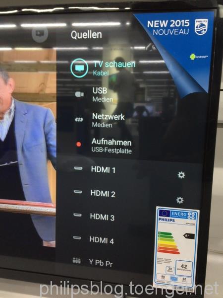 Philips Android TV GUI