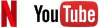 Netflix and YouTube Logo