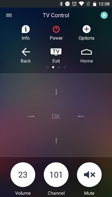 Philips TV Remote App - INFO button