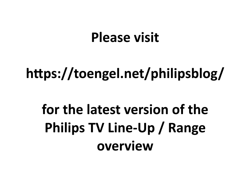 Philips 2019: Complete 2019 Philips TV Overview / Line Up / Range / Übersicht