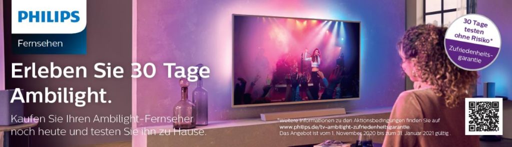 Philips 2020: Ambilight Zufriedenheitsgarantie