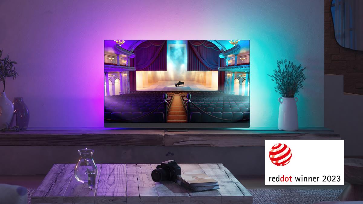Philips TV 2023: OLED908 - reddot winner 2023