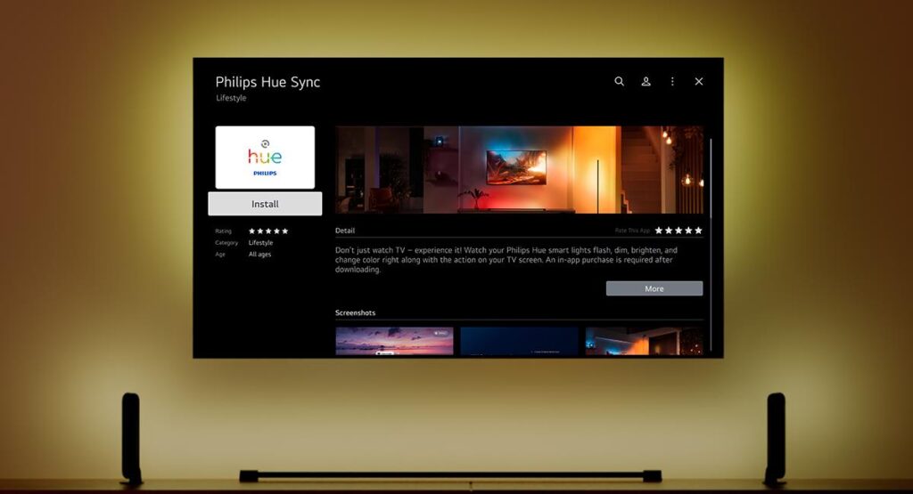 Philips Hue Sync TV App